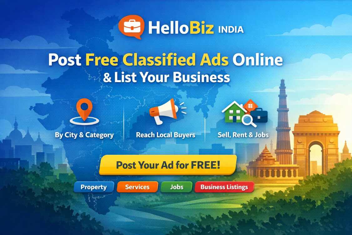 HelloBiz India | Post Free Classified Ads Online & Business Directory
